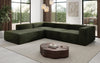 Luxuriöses L-Form Samt-Sofa Lesley mit langer Ottomane, modernes Design