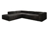 Luxuriöses Cord Ecksofa Lesley L mit langer Ottomane – Vielseitig & Modern