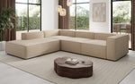Lade das Bild in den Galerie-Viewer, Luxuriöses Designer L-Sofa Lesley mit langer Ottomane – Modern, Komfortabel, Bouclé-Stoff
