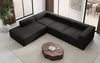 Luxuriöses L-Form Bouclé Designer Sofa Lesley L mit Langer Ottomane