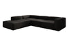 Luxuriöses L-Form Bouclé Designer Sofa Lesley L mit Langer Ottomane