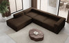 Luxuriöses L-Form Bouclé Designer Sofa Lesley L mit Langer Ottomane