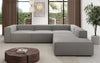 Luxuriöses L-Form Bouclé Designer Sofa Lesley L mit Langer Ottomane