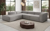 Luxuriöses L-Form Bouclé Designer Sofa Lesley L mit Langer Ottomane
