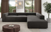 Luxuriöses L-Form Bouclé Designer Sofa Lesley L mit Langer Ottomane