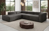 Luxuriöses L-Form Bouclé Designer Sofa Lesley L mit Langer Ottomane