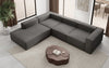 Luxuriöses L-Form Bouclé Designer Sofa Lesley L mit Langer Ottomane