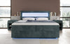 Luxuriöses Boxspringbett Relax: Komfort, LED-Beleuchtung, Stauraum & USB-Anschluss im Cord-Design
