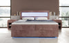 Luxuriöses Boxspringbett Relax: Komfort, LED-Beleuchtung, Stauraum & USB-Anschluss im Cord-Design