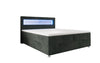 Luxuriöses Boxspringbett Relax: Komfort, LED-Beleuchtung, Stauraum & USB-Anschluss im Cord-Design