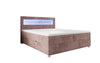 Luxuriöses Boxspringbett Relax: Komfort, LED-Beleuchtung, Stauraum & USB-Anschluss im Cord-Design