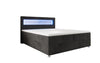 Luxuriöses Boxspringbett Relax: Komfort, LED-Beleuchtung, Stauraum & USB-Anschluss im Cord-Design
