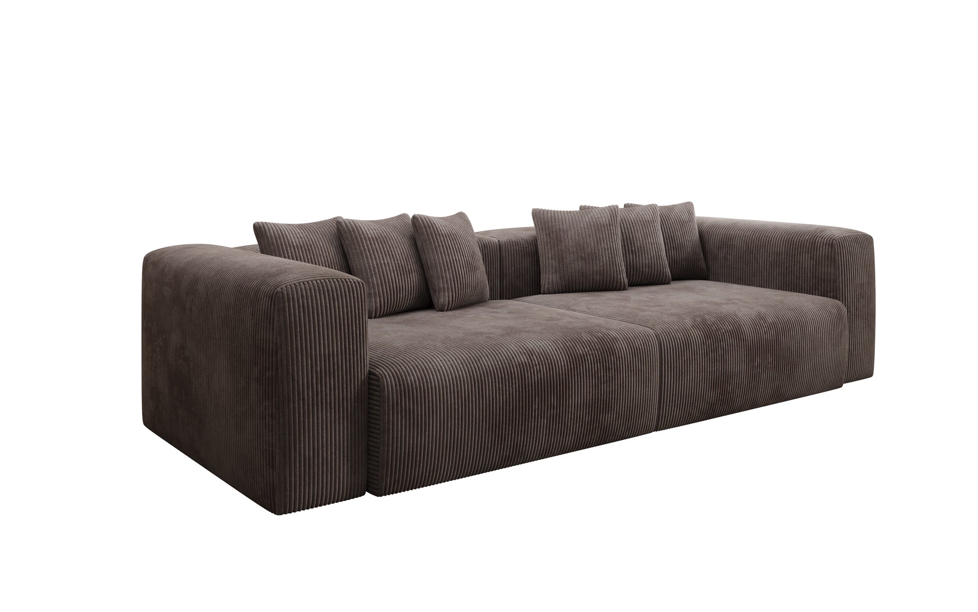 Tully 3-Sitzer Cordsofa: Modernes Design, Luxuriöser Komfort für Ihr Wohnzimmer