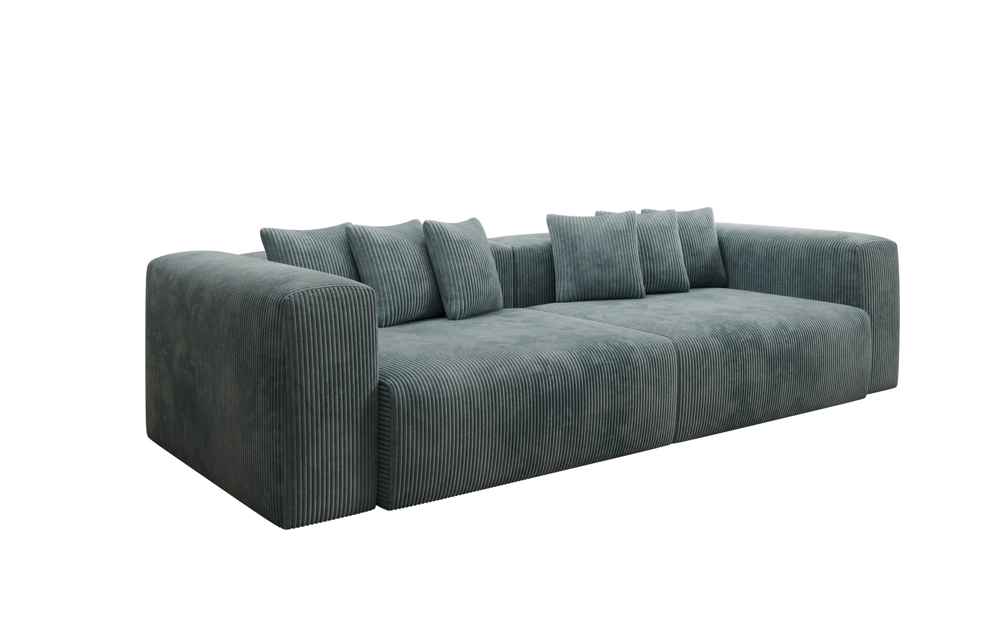 Tully 3-Sitzer Cordsofa: Modernes Design, Luxuriöser Komfort für Ihr Wohnzimmer