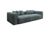 Tully 3-Sitzer Cordsofa: Modernes Design, Luxuriöser Komfort für Ihr Wohnzimmer