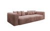 Tully 3-Sitzer Cordsofa: Modernes Design, Luxuriöser Komfort für Ihr Wohnzimmer