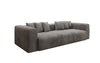 Tully 3-Sitzer Cordsofa: Modernes Design, Luxuriöser Komfort für Ihr Wohnzimmer