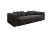 Tully 3-Sitzer Cordsofa: Modernes Design, Luxuriöser Komfort für Ihr Wohnzimmer