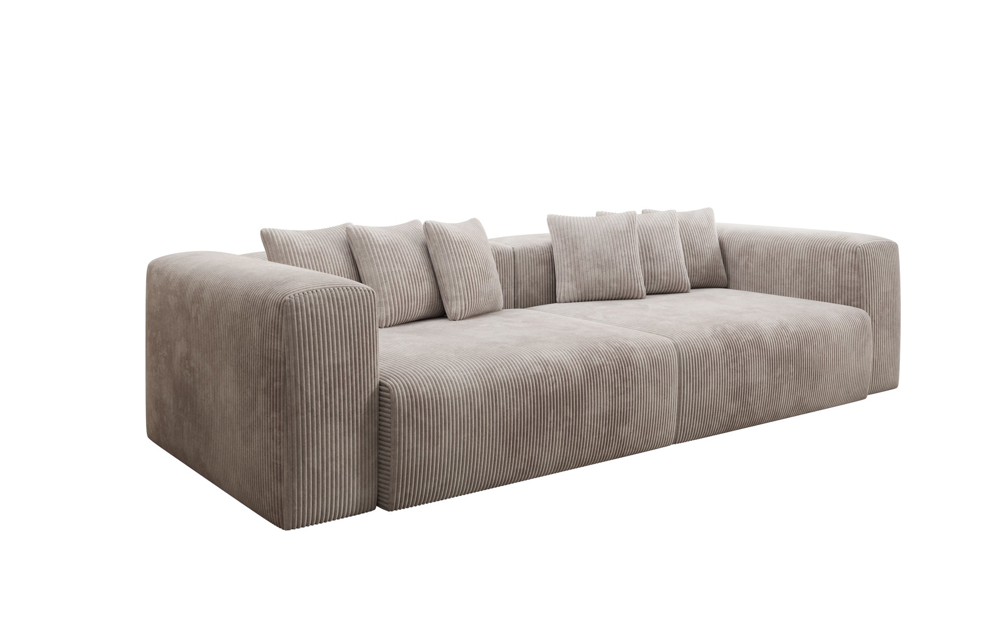 Tully 3-Sitzer Cordsofa: Modernes Design, Luxuriöser Komfort für Ihr Wohnzimmer