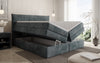 Luxuriöses Boxspringbett Stella: Cord Stoff, Integrierter Stauraum, Optimaler Schlafkomfort