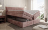 Luxuriöses Boxspringbett Stella: Cord Stoff, Integrierter Stauraum, Optimaler Schlafkomfort