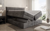 Luxuriöses Boxspringbett Stella: Cord Stoff, Integrierter Stauraum, Optimaler Schlafkomfort