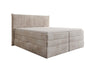 Luxuriöses Boxspringbett Stella: Cord Stoff, Integrierter Stauraum, Optimaler Schlafkomfort