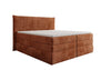 Luxuriöses Boxspringbett Stella: Cord Stoff, Integrierter Stauraum, Optimaler Schlafkomfort