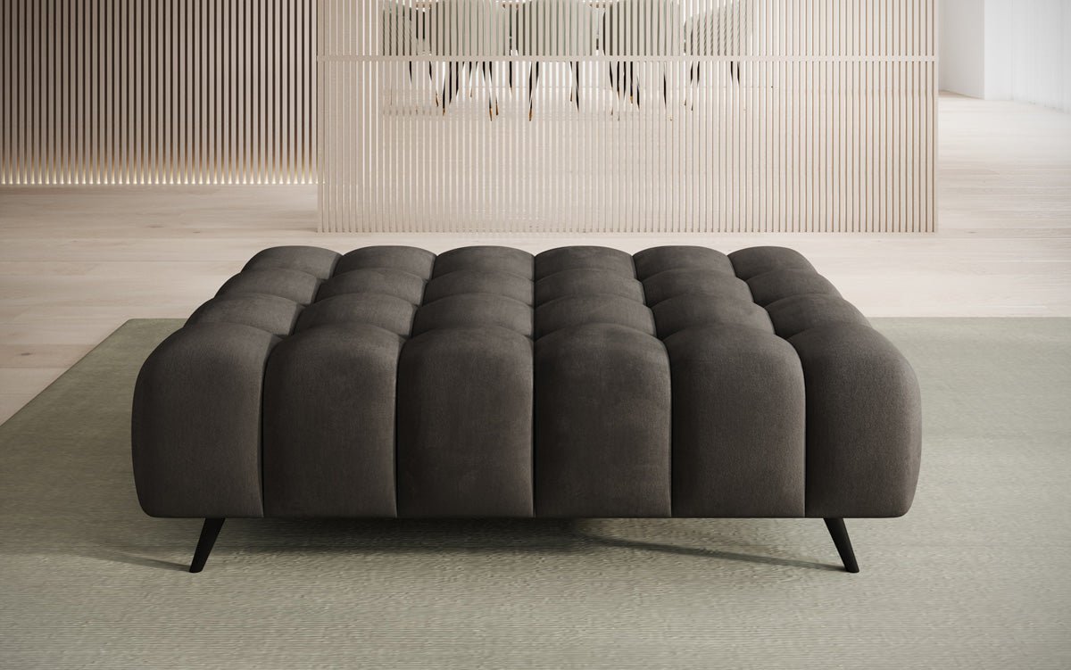 Luxuriöser Samt Beistellhocker Amora – Eleganter, Moderner Sitzhocker mit Komfort-Design
