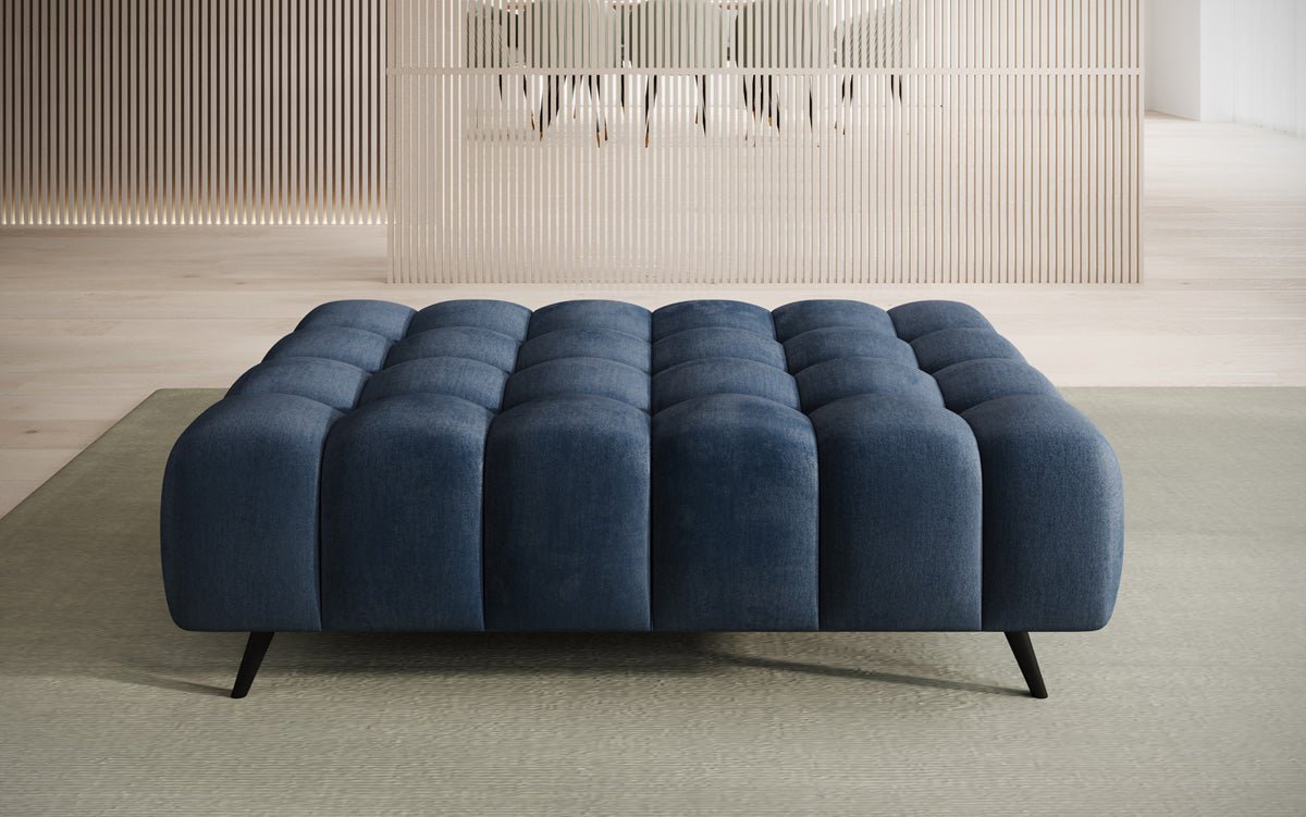Luxuriöser Samt Beistellhocker Amora – Eleganter, Moderner Sitzhocker mit Komfort-Design