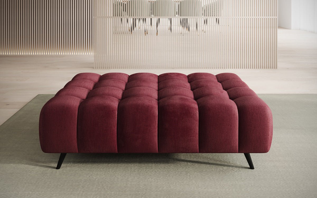 Luxuriöser Samt Beistellhocker Amora – Eleganter, Moderner Sitzhocker mit Komfort-Design