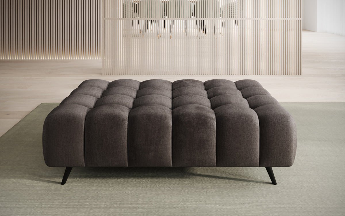 Luxuriöser Samt Beistellhocker Amora – Eleganter, Moderner Sitzhocker mit Komfort-Design