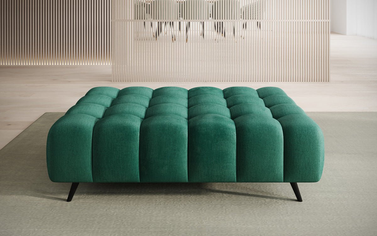 Luxuriöser Samt Beistellhocker Amora – Eleganter, Moderner Sitzhocker mit Komfort-Design