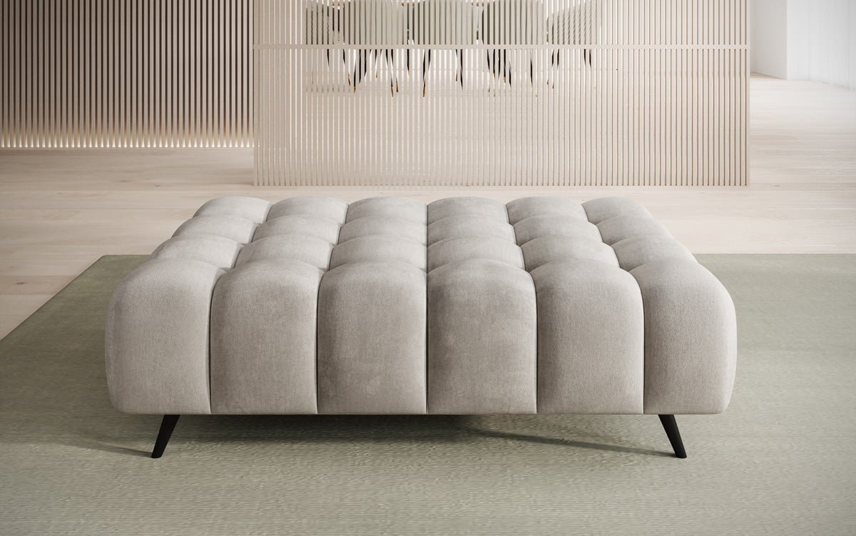 Luxuriöser Samt Beistellhocker Amora – Eleganter, Moderner Sitzhocker mit Komfort-Design