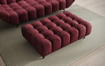 Lade das Bild in den Galerie-Viewer, Luxuriöser Samt Beistellhocker Amora – Eleganter, Moderner Sitzhocker mit Komfort-Design
