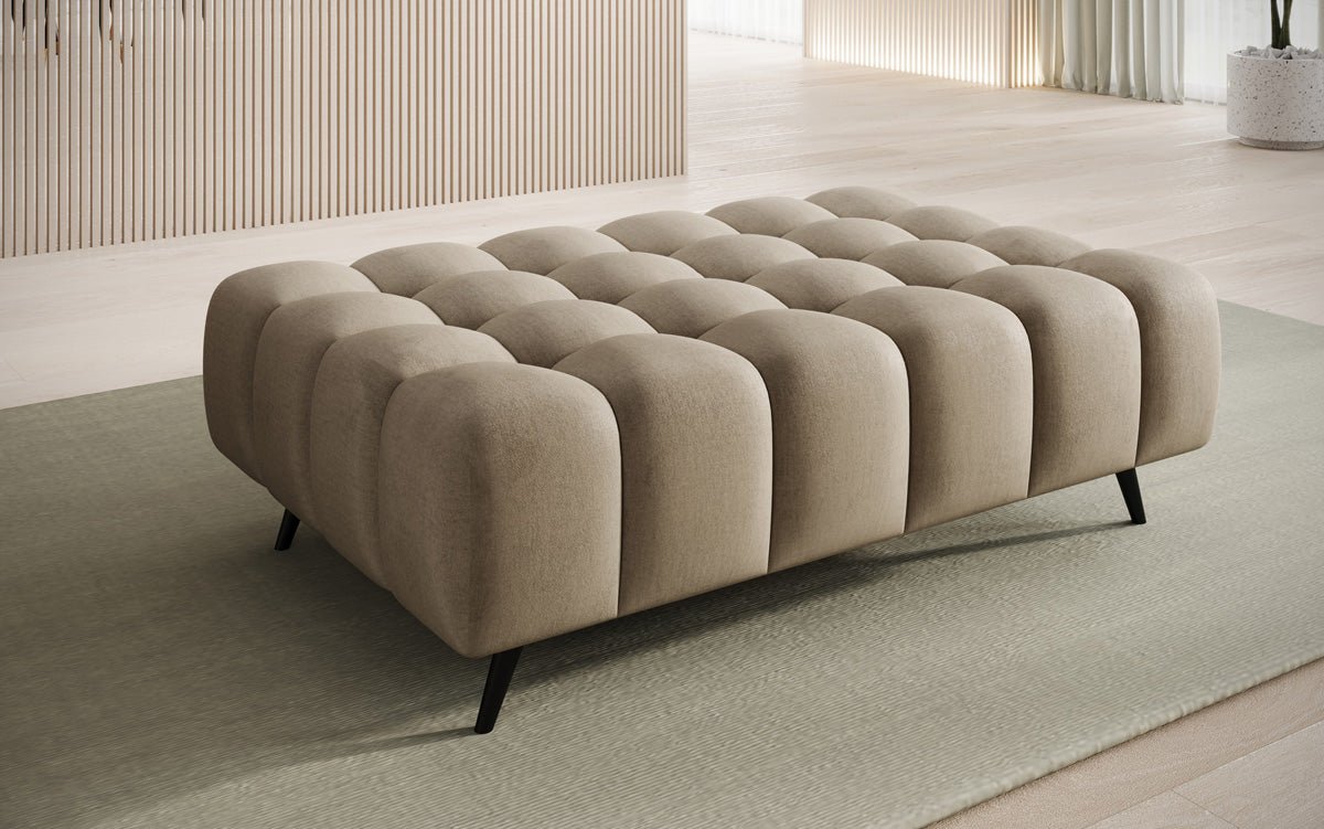 Luxuriöser Samt Beistellhocker Amora – Eleganter, Moderner Sitzhocker mit Komfort-Design