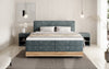 Elegantes Nero Boxspringbett: Komfort, Stauraum, LED-Beleuchtung, USB-Anschluss