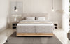 Elegantes Nero Boxspringbett: Komfort, Stauraum, LED-Beleuchtung, USB-Anschluss
