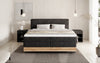 Elegantes Nero Boxspringbett: Komfort, Stauraum, LED-Beleuchtung, USB-Anschluss