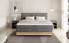 Elegantes Nero Boxspringbett: Komfort, Stauraum, LED-Beleuchtung, USB-Anschluss