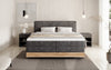 Elegantes Nero Boxspringbett: Komfort, Stauraum, LED-Beleuchtung, USB-Anschluss