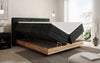 Elegantes Nero Boxspringbett: Komfort, Stauraum, LED-Beleuchtung, USB-Anschluss