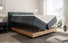 Elegantes Nero Boxspringbett: Komfort, Stauraum, LED-Beleuchtung, USB-Anschluss