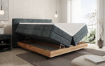 Lade das Bild in den Galerie-Viewer, Elegantes Nero Boxspringbett: Komfort, Stauraum, LED-Beleuchtung, USB-Anschluss
