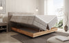 Elegantes Nero Boxspringbett: Komfort, Stauraum, LED-Beleuchtung, USB-Anschluss