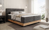Elegantes Nero Boxspringbett: Komfort, Stauraum, LED-Beleuchtung, USB-Anschluss