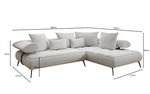 Lade das Bild in den Galerie-Viewer, Luxuriöses Designer L-Sofa Sydney Bouclé mit Elektrischer Relaxfunktion &amp; Stauraum
