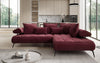 Elegantes Designer L-Sofa Sydney: Elektrische Schlaffunktion, Samtbezug, Großzügiger Stauraum