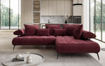 Lade das Bild in den Galerie-Viewer, Elegantes Designer L-Sofa Sydney: Elektrische Schlaffunktion, Samtbezug, Großzügiger Stauraum
