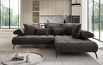 Lade das Bild in den Galerie-Viewer, Elegantes Designer L-Sofa Sydney: Elektrische Schlaffunktion, Samtbezug, Großzügiger Stauraum
